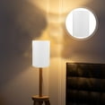 thumbnail image 4 of Pungan lampshades small Floor Lamp Shade Linen Cover Drum Lampshades for E27 Lamp Holder White,5.51"X5.51"X7.87", 4 of 10