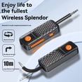 thumbnail image 3 of Transmisor y Receptor de Audio Bluetooth 5.4 con Entrada Auxiliar de 3,5 mm, Adaptador de Música Estéreo HiFi con Micrófono para Coche, Avión, TV, PC y Auriculares., 3 of 5