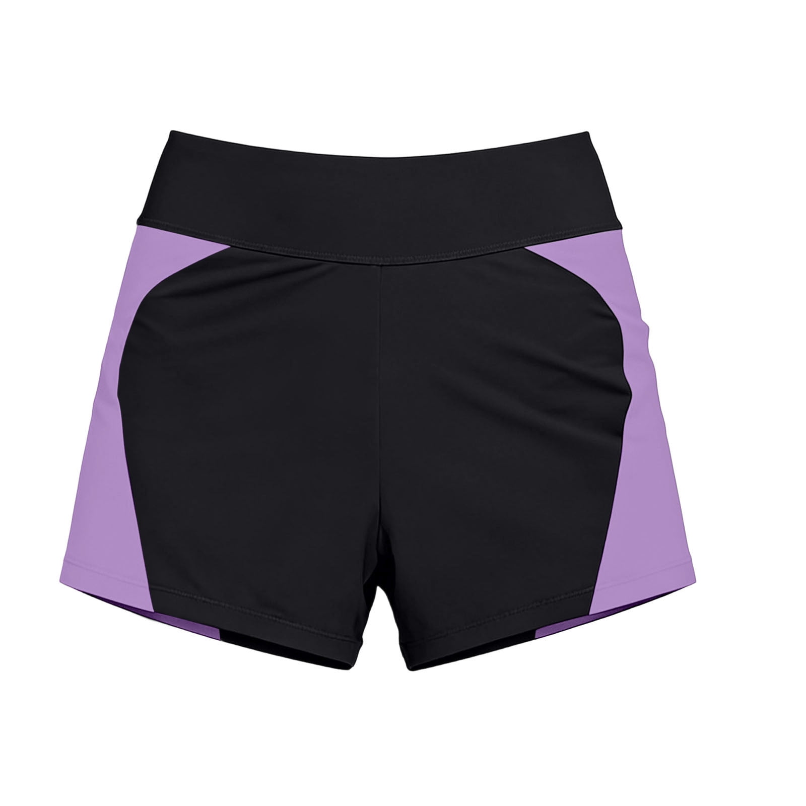 Yyeselk Period Swimwear for Women Menstrual Leakproof Swim Shorts Quick Dry High Waist Bathing Suit Bottoms Purple XXL