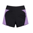 thumbnail image 6 of MGDXOX Women's Swim Shorts High Waisted Bathing Suit Bottoms Swimsuit Tankini Boy Shorts Boardshorts Swimsuit Purple L, 6 of 6