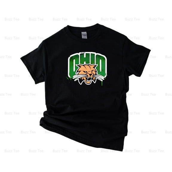 Ohio University Bobcats Athens Ohio Grunge Logo Graphic V40539 New Unisex T-Shirt, up to 5XL