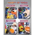 thumbnail image 3 of Kit de construcción de motores Jovow Kids Mechanic Toys con luz y música, 3 of 6