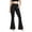 Black, variant on Womens Flare Leggings Bell Bottoms Yoga Pants with Pockets High Waisted Bootcut Dance Pants Pink,L