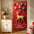 thumbnail image 3 of Sparkling Reindeer Merry Christmas Banner Decorative Design for Holiday Party Winter Celebration Festive Decoration Family Gathering, 3 of 9