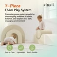 thumbnail image 2 of KIDKII Rainbow Play Set 7-Piece Foam Climbing & Motor Skill Play Kit, Cream, 2 of 7