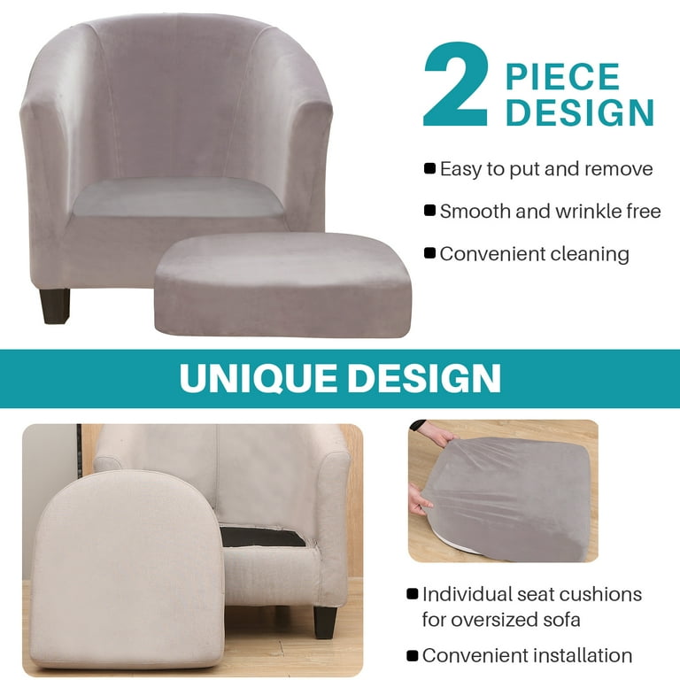 Tub chair online seat covers