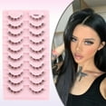 thumbnail image 4 of 10 Pairs Soft Fake Eyelashes Natural Lashes Short Lashes Eye Cat Look X8J4, 4 of 8