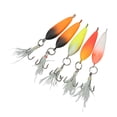 thumbnail image 2 of Carbon Steel Fishing Tools, Incisive Vivid Pattern Bright Color Winter Ice Fishing Treble Hook Better Penetration  For Fishing Box, 2 of 8