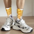 thumbnail image 6 of KLL Honey Bee Set Print Cool Socks Men's Women's Crew Socks Funny Crazy Novelty Stockings, 6 of 6