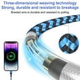 thumbnail image 2 of Compatible for iPhone Charger Cable, 2 Pack Fast USB Charging Cable 10FT, Nylon Braided Heavy Duty High Speed Data Sync Charger Cable Compatible for iPhone, Blue, 2 of 7
