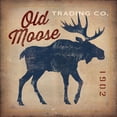 thumbnail image 3 of Gango Home Decor Rustic Old Bear and Moose Cabin Lodge Wall Art ; Two Blue 12x12in Hand-Stretched Canvases, 3 of 6