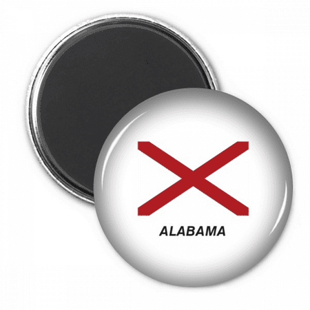 

American State Flag Contour Alabama Refrigerator Magnet Sticker Decoration Badge