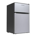 thumbnail image 3 of Hamilton Beach 3.1 Cu.Ft Mini Fridge with True Freezer, 2-Door Compact Refrigerator, Energy Star, Reversible Doors, Stainless Steel, 3 of 8