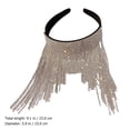thumbnail image 4 of EeaseMX Banda para el cabello con brillantes diamantes de imitación, elegante decoración para la cabeza con borlas., 4 of 7
