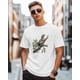 thumbnail image 2 of Men T-Shirt,Soft Crewneck Tee Shirt Retro Lizard on Tree Branch Short Sleeve Casual T Shirts, 2 of 8