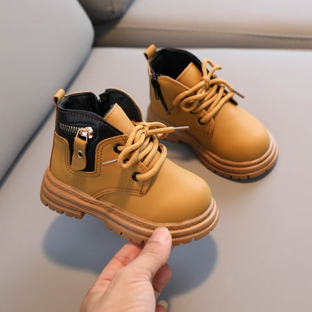 

Hunpta Boot For Toddler Boys And Girls Booties Little Kid Shoes Short Boots Casual Ankle Boots