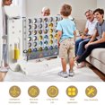thumbnail image 6 of Jopath Jumbo 4 In A Row Game,4 In A Row Game With Build-In Mini Games,Adjustable Height,With Mesh Bag & Jumbo Connect 4,Basketball Hoop,Ring Toss Golf Games For Indoor Outdoor Fun White+Gray, 6 of 10