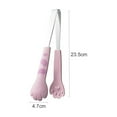 thumbnail image 3 of Cat Tongs 7 Inch Food Tongs Kitchen Tongs Cat Tongs Stainless Steel Cooking Tongs For BBQ Cooking Grilling Candy Scrapers Non Metal Cooking Utensils Cake Flat Mini Serving Stainless Steel Silicone, 3 of 3