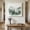 Grass Green Forest Green White, variant on Ships Next Day Canvas Wall Art 8"x12", Foggy Forest Wood Framed Canvas Print Painting, Green Mist Mountain Natural Landscape Ready to Hang Small Picture Wall Decor for Home Hallway Bathroom Bedroom