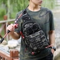 thumbnail image 3 of Gofishup Fishing Sling Bag Fishing Tackle Storage Bag Tool Bag for Fishing Hiking Camping, 3 of 7