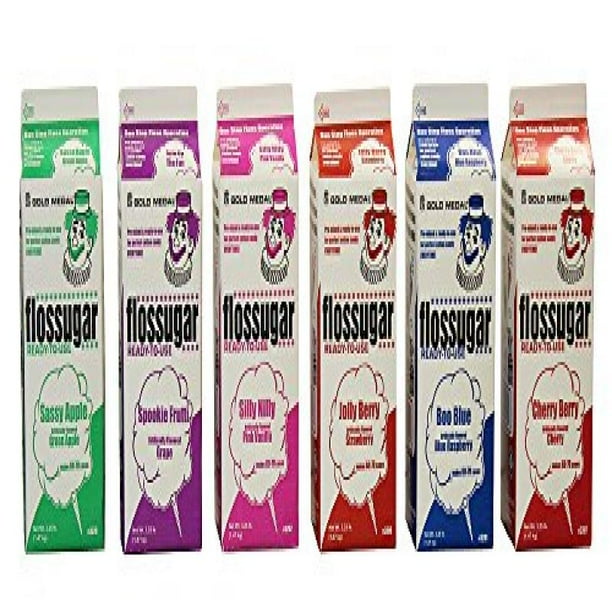 Cotton Candy Sugar Floss Mix Flavors, Case of 61/2 Gallon Cartons