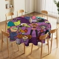 thumbnail image 5 of The Powerpuff Girls Round Tablecloth Print Decorative Table Cover Washable Table Cloths for Dining Party Picnic 50x50in, 5 of 8
