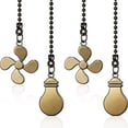 thumbnail image 2 of 8x Ceiling Fan Pull Chain Fan Extension Chain Fan Chain Pulls Decorative 12 Inch Ceiling Fan Chain Extender Ornament B, 2 of 8