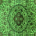 thumbnail image 1 of Ahgly Company Indoor Square Oriental Green Industrial Area Rugs, 6' Square, 1 of 4