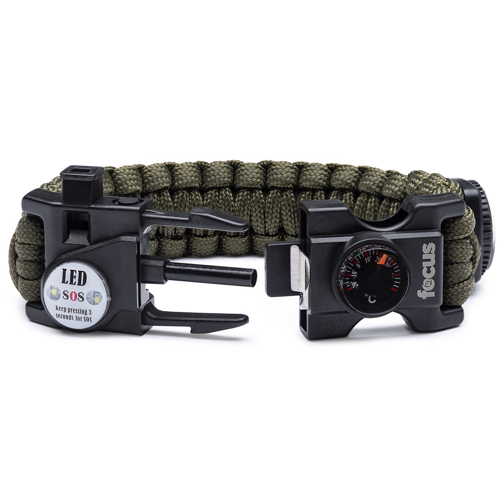 BNB Knives Drop Point Classic Utility Hunter Knife and Paracord Bracelet