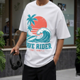 thumbnail image 7 of Men's 100% Cotton Short Sleeve Crewneck Graphic T-Shirt, Soft Breathable Moisture Wicking Casual Basic S-3XL, 7 of 7