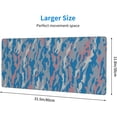 thumbnail image 2 of Pink and Blue Camouflage Large Mouse Pads Rectangle Long Extended Big Stitched Edge Gaming Mousepad with Non-Slip Rubber Base for Desktop Laptop Keyboard 31.5 X 11.8 Inch, 2 of 6