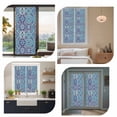 thumbnail image 7 of Vintage Morocco Window Privacy Film, Traditional Tribal Abstract Geometric Blue Static Cling UV Sun Blocking Heat Control Window Tint Day and Night, Non-Adhesive One Way Privacy Cover 17.7''x39.3'', 7 of 7