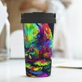 thumbnail image 6 of Logiee Howling Wolf Print Stainless Steel Coffee Tumbler, Travel Coffee Mug, Insulated Coffee Mug with Lid, Spill Proof Coffee Cup, Portable Thermal Mug, 6 of 8