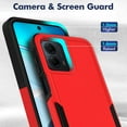 thumbnail image 3 of Military Grade TUFF Hybrid Armor Case for Motorola Moto G Power 5G 2023 - Red, 3 of 8
