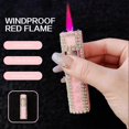 thumbnail image 3 of Red Jet-Flame Windproof Lighter Premium Metal Craftsmanship for Candles Firework, 3 of 5