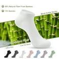 thumbnail image 5 of SERISIMPLE Ultra-Thin Ankle Viscose Bamboo Socks for Women - Mesh Breathable Lightweight Low-Cut Socks 5 Pairs (White, Large), 5 of 6