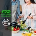 thumbnail image 3 of 2 count  Nonstick Mixing Spoon,  Spoons for Cooking Heat Resistant, Cooking Utensil for Kitchen Cooking Baking Stirring Serving (Black), 3 of 5