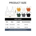 thumbnail image 2 of LAVA Womens Sport Bra Padded Cami Bralette Crop Tops Yoga Push Up Vest (White, S/M), 2 of 12