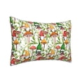 thumbnail image 2 of Easygdp Mushrooms Gnomes Pillowcase 20×30 inches, Throw Pillowcase with Invisible Zipper for Bedroom, Sofa, Office, 2 of 8