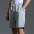 thumbnail image 4 of cfhntfmh Sweat Shorts for Men Soft Stretch Elastic Waisted Lounge Shorts Summer Baggy Wide Leg Workout Running Activewear, 4 of 6