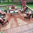 thumbnail image 4 of DEORAB 6'x9' Outdoor Rugs Patio Waterproof Outside Mat Reversible Plastic Camping Carpet Brickred, 4 of 7