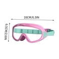 thumbnail image 3 of Feledorashia Swimming Goggles, HD Swimming Goggles for Ages 6-14 with 180° Panoramic View - Adjustable UV Protection, Anti-Fog & Waterproof Design (Large Flexible Frame), 3 of 5