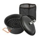 thumbnail image 2 of Olla de cocina para acampada, utensilios de cocina con tapa, vaporizador ligero para exteriores, olla humeante para barbacoa, cocina al aire libre,, 2 of 8
