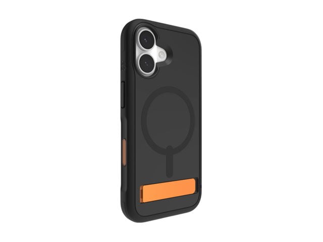 ZAGG Sedona Snap - Back cover for cell phone - with kickstand - MagSafe compatibility - graphene - flood black - for Apple iPhone 17