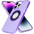 thumbnail image 2 of Designed for iPhone 14 Pro Max Matte Case Compatible with MagSafe TPU Magnetic with Logo View Design for Women Girls Men for iPhone 14 Pro Max 6.7"-Purple, 2 of 12