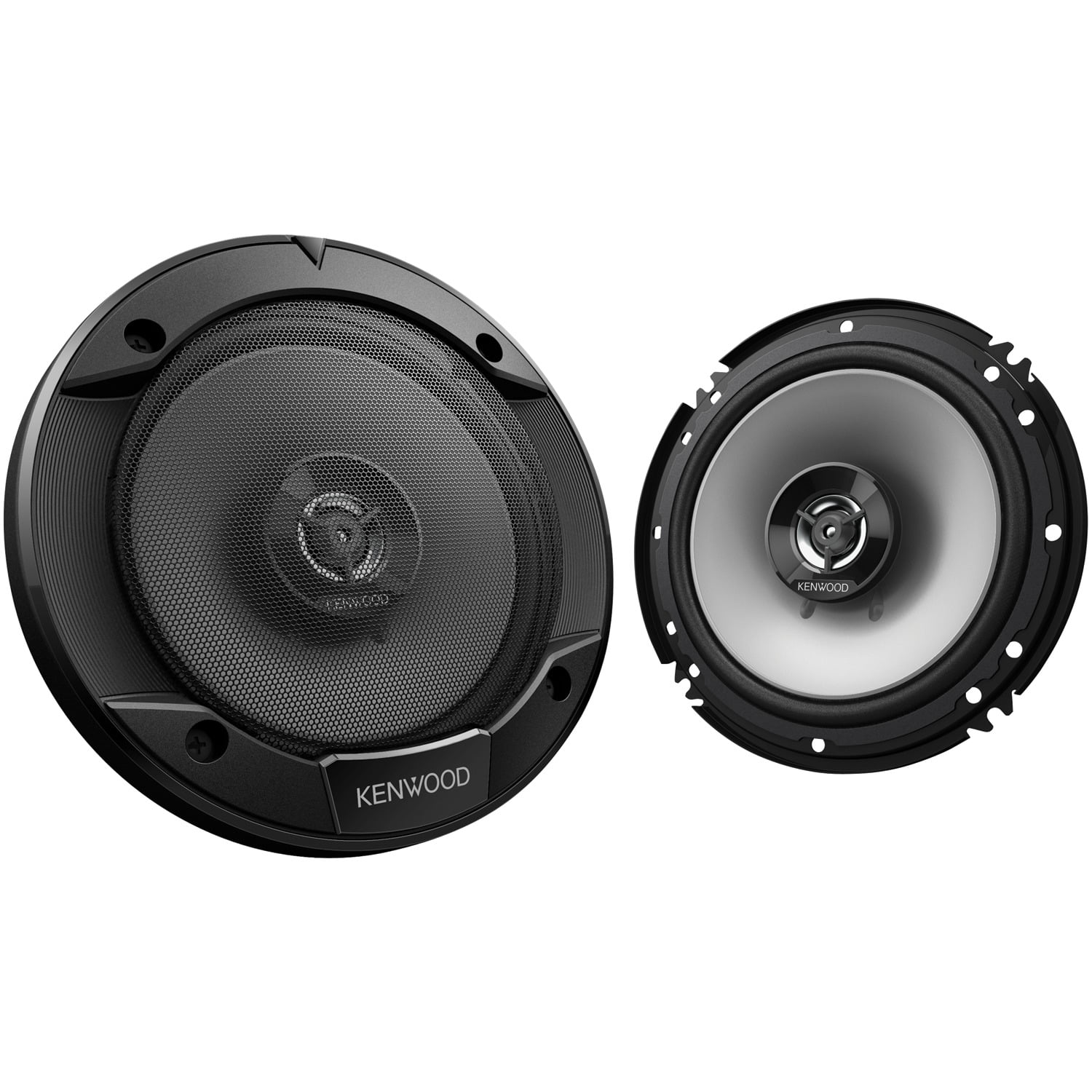 Kenwood Sport Series KFC-1666S 6.5in., 300-Watt-Max 2-Way Full-Range Coaxial Speakers, Black, 2 Pack