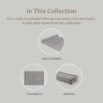 thumbnail image 4 of over&back 18x108 Hand-Blocked Printed Cotton Table Runner - Washable Table Runners for a Custom Home Decor Tablescape - Perfect for Coffee Table, Dinner Table, Living Room, and More-Grey Herringbone, 4 of 9