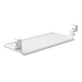 thumbnail image 6 of Stand Up Desk Store Compact Clamp On Adjustable Under The Desk Keyboard Tray, White, 6 of 8