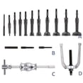 thumbnail image 2 of 16 PCS Blind Hole Collet Bearing Race and Seal Puller Kit Inner Bearing Extractor Slide Hammer Pilot Insert Bearing Removal Tool Automotive, 2 of 7
