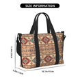 thumbnail image 2 of Rocae Traditional Tribal Aztec for Travel Shoulder Bag Top Handle Handbag with Yoga Mat Buckle for Gym, Work, Travel, 2 of 7